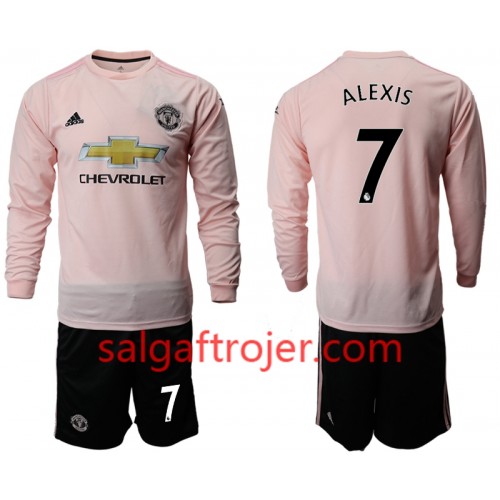 Manchester United Fodboldtrøjer ALEXIS 7 Børn Udebanesæt 2018/19 Langærmet Manchester United Fodboldtrøjer ALEXIS 7 Børn Udebanesæt 2018/19 Langærmet